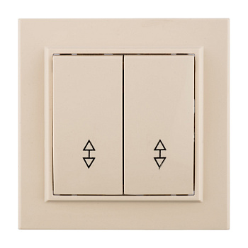 Минск Выключатель 2-кл, СП проходной 10А бежевый EKF