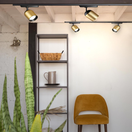 Св-к трековый однофазный IP20 LED 4000K 25W 220V KAMP золото NOVOTECH