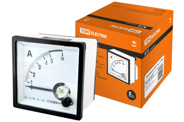 Амперметр А72П 5А-1,5 TDM