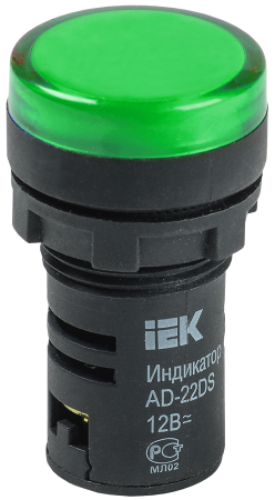 Лампа сигнальная AD22DS(LED)матрица d22мм синий 230В 