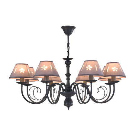 Люстра 8*E14 60Вт Серый IP20 Emily FR2537PL-08GR Freya