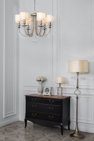 Люстра 8*E14 40Вт Серебро Антик IP20 Bience H018-PL-08-NG Maytoni