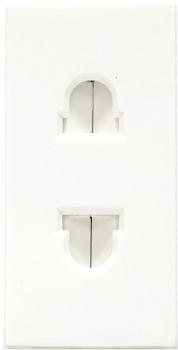 Donel Розетка euro-US, 1 мод., бел. (22.5х45мм), серия (тип) DF6