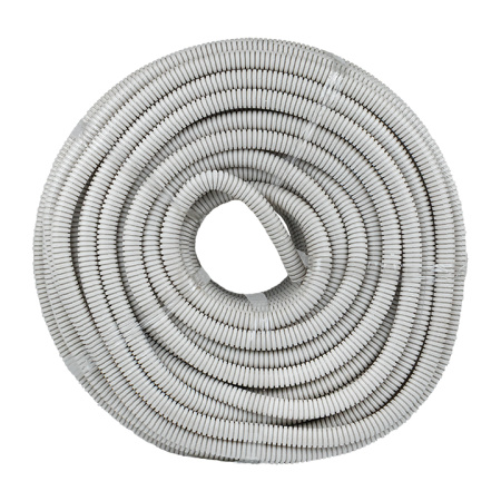 Труба гофр, ПВХ с протяжкой d20 мм (100 м) серая EKF-Plast