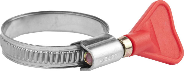 Хомуты Бабочка, нерж. сталь, накатная лента 9 мм, 25-40 мм, 2 шт, Профессионал ЗУБР