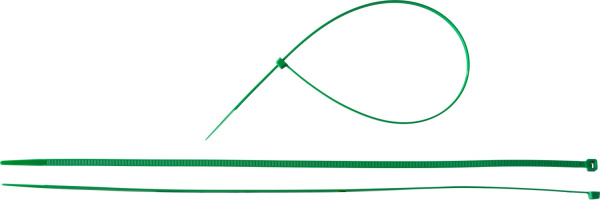 Кабельные стяжки зеленые КС-З1, 4.8 x 400 мм, 100 шт, нейлоновые, Профессионал ЗУБР