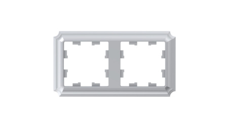 ATLASDESIGN ANTIQUE 2-постовая РАМКА, универсальная, АЛЮМИНИЙ Schneider Electric