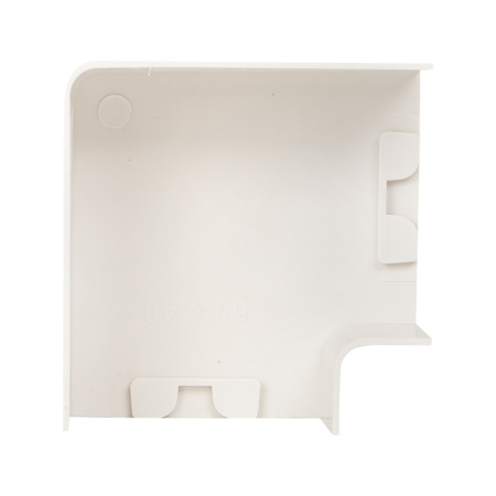 Поворот 90 гр, (60х40) (4 шт) белый EKF-Plast
