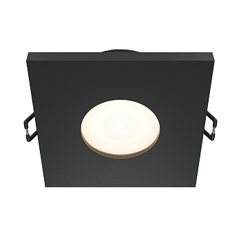 Встраиваемый светильник 1*GU10 50Вт Черный IP65 Downlight DL083-01-GU10-SQ-B Technical Maytoni