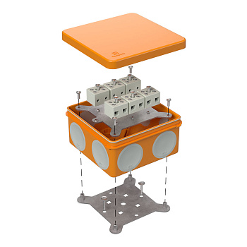 Коробка огнестойкая для о/п двухкомпонентная 60-0300-FR6.0-12 Е15-Е120 100х100х50 RAL2004 Промрукав