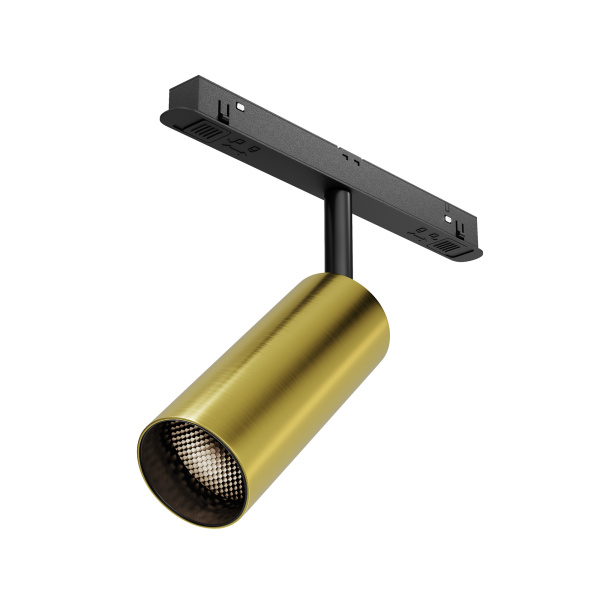 Трековый светильник LED 12Вт Черный и Латунь IP20 Magnetic track system Exility TR032-2-12W4K-M-BBS Technical Maytoni