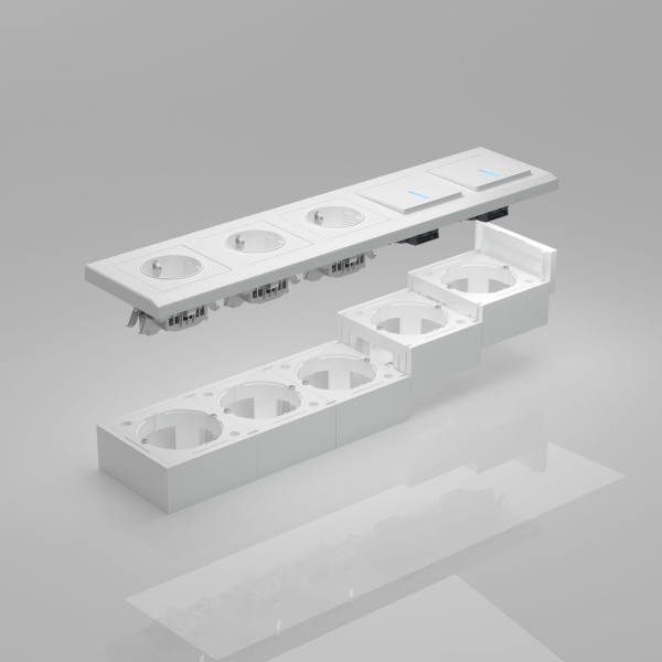 Коробка для накладного монтажа (белый) Werkel