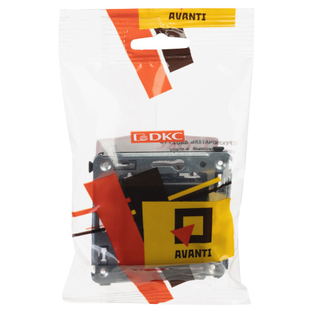 Переключатель одноклавишный в стену, "Avanti", "Черный квадрат" DKC