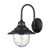 Ландшафтный настенный св-к E27 1*60W IP44 KALPI черный/стекло B ODEON LIGHT