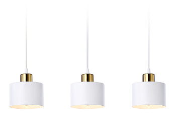 Подвесной светильник в стиле лофт TR8117/3 WH/BS белый/латунь E27*3 max 40W 580*120*970 Ambrella Light