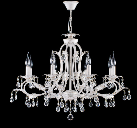 Люстра 8*E14 60Вт Белый с Золотом IP20 Dezi FR3040-PL-08-WG Freya