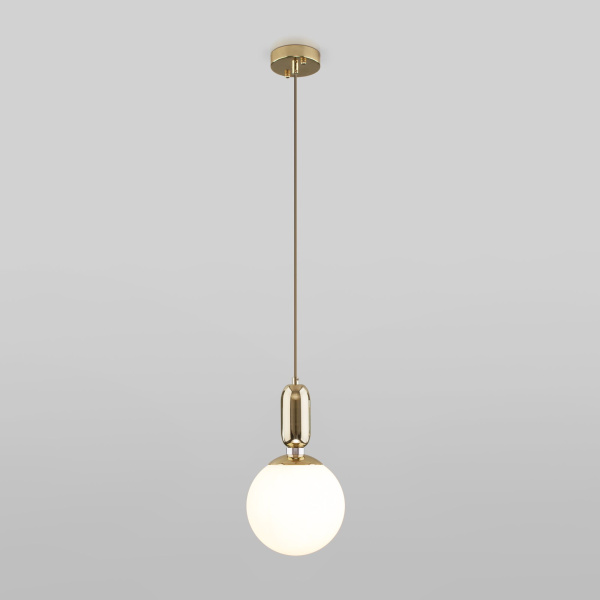 Подвесной светильник с плафоном 1*E27 60Вт золотой IP20 Bubble (50197/1 золото) Eurosvet