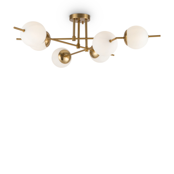 Потолочный светильник 6*E27 60Вт Латунь IP20 Damask FR5205PL-06BS Freya