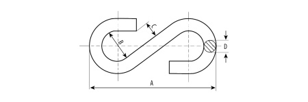 Крюк S-образный, 7мм, 35 шт, оцинкованный, ЗУБР