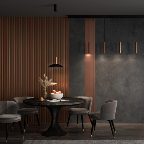 Св-к св/д накл.,провод 2м IP20 LED 4000K 15W 220V бронза светлая/черный ALBA E NOVOTECH