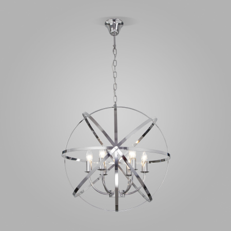 Подвесная люстра 6*E14 40Вт хром IP20 Santi (60139/6 хром) Eurosvet
