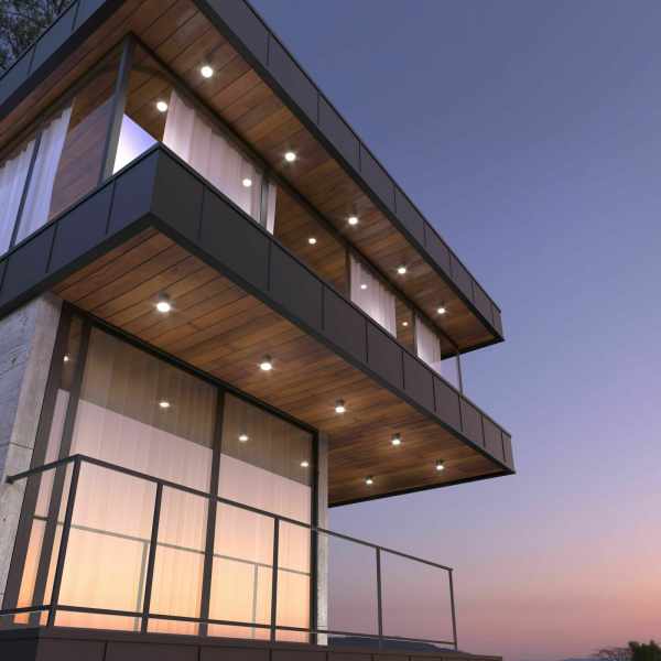 Накладной светодиодный влагозащищенный светильник 15Вт 4000К серый IP54 (a056271) Elektrostandard