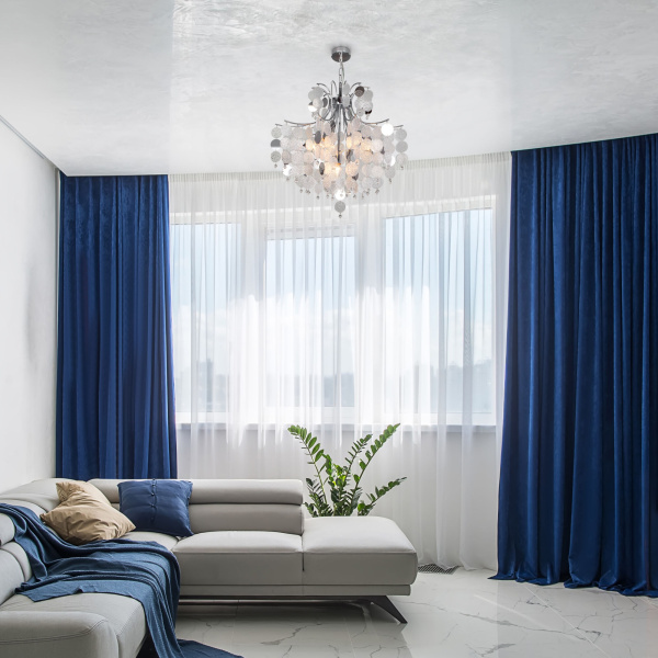 Умный подвесной светильник 9*E14 60Вт хром IP20 Bolla (335/9 хром) Bogate's