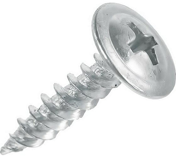 Саморез 4,2х32 с прессшайбой, острый, цинк (100 шт/уп) Промрукав