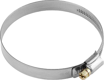 Хомуты НХ-12Н, нерж. сталь, накатная лента 12 мм, 80-100 мм, 50 шт, Профессионал ЗУБР