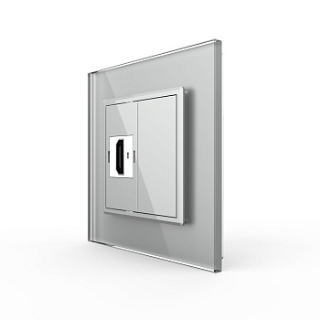 Розетка HDMI Серая Livolo