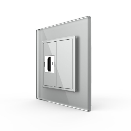 Розетка HDMI Серая Livolo