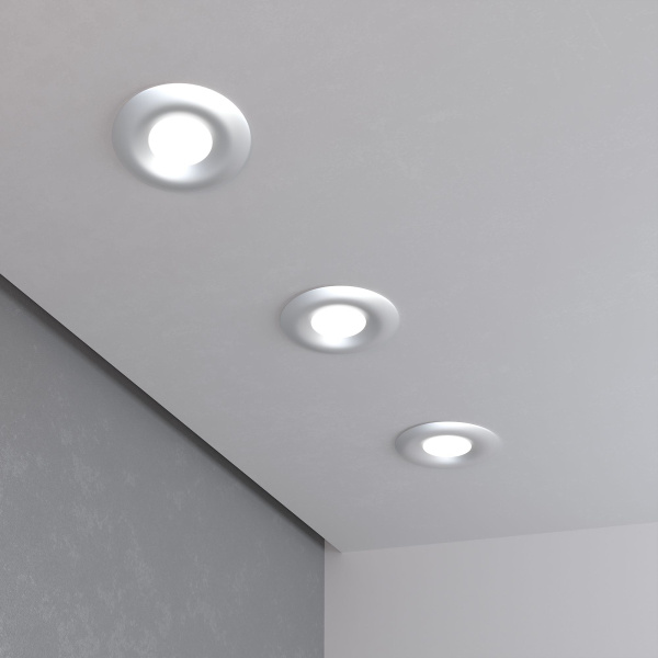 Встраиваемый точечный светильник GU10 серебряный IP20 (a053356) Elektrostandard