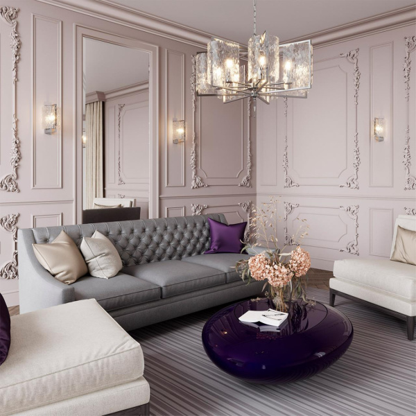 Бра E27 1*60W ELEGANTE хром/прозрачный/стекло ODEON LIGHT