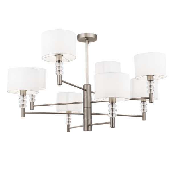 Люстра 8*E14 40Вт Никель IP20 Lincoln MOD527PL-08N Maytoni