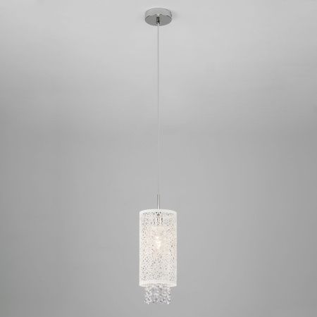 Подвесной светильник с хрусталем 1*E14 60Вт хром IP20 (1181/1 хром) Eurosvet