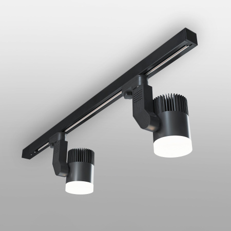 Трековый светодиодный светильник для однофазного шинопровода 20Вт 4200К черный IP20 Accord (a043917) Elektrostandard