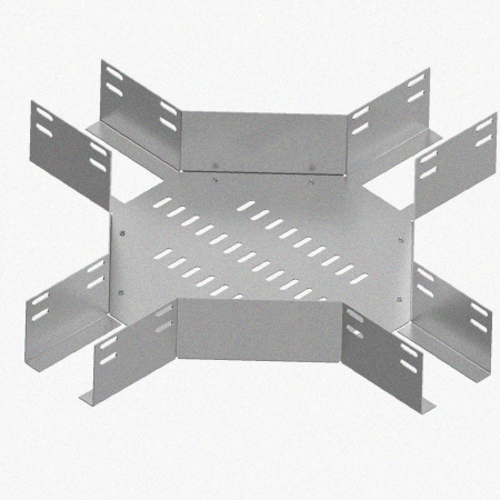 Лоток крестообразный глухой КМГ 400х80 У3, окрашенный, S1,5