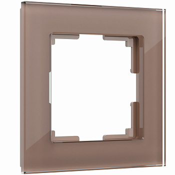 СНЯТ Favorit Рамка на 1 пост (латте, стекло) Werkel