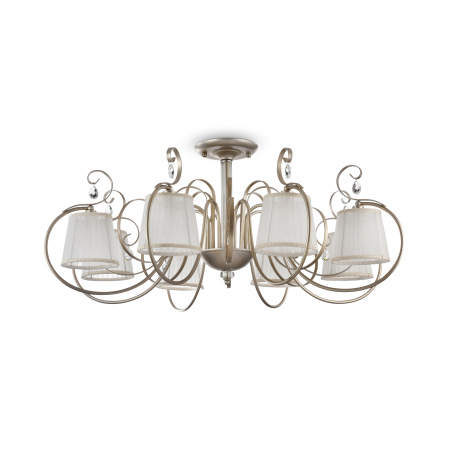 Потолочный светильник 8*E14 40Вт Кремовый с Золотом IP20 Simone FR2020-CL-08-BG Freya