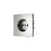 Розетка встраиваемая Voltum S70 с заземлением 16А, (шелк)