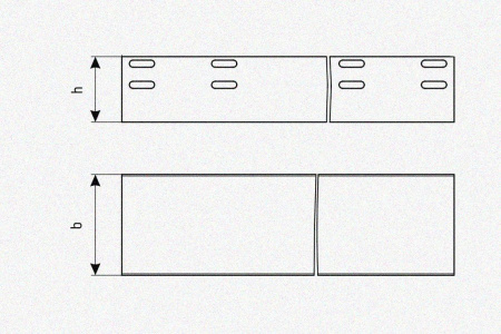Лоток глухой ЛМГ 75х50х2000 УТ1,5, оцинкованный лист S1,5