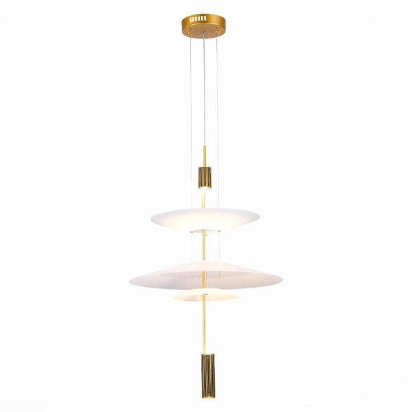Люстра подвесная Золотистый/Белый LED 1*15Вт 3000К SL6101.213.01 ST LUCE