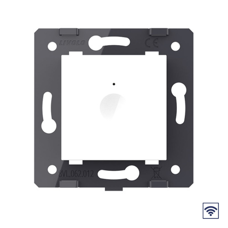 Одноклавишный сенсорный выключатель Module с функцией радиоуправления, цвет белый (механизм) Livolo