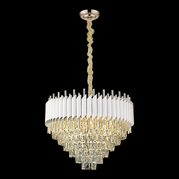 Люстра подвесная Белое золото/Прозрачный, Белый E14 15*40Вт WE138.15.003 WERTMARK