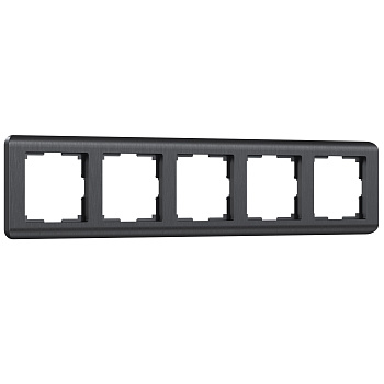 Stream Рамка на 5 постов (графит) Werkel