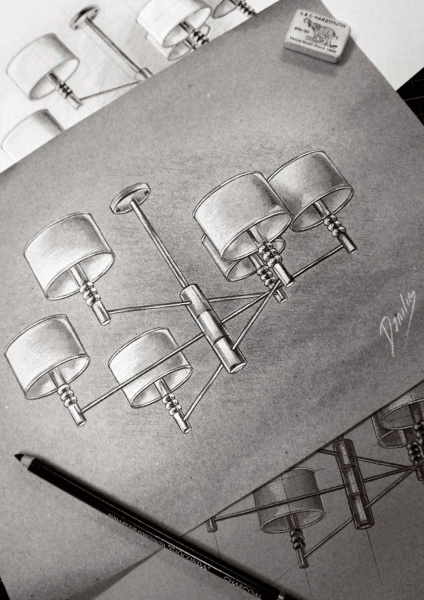 Люстра 6*E14 40Вт Никель IP20 Lincoln MOD527PL-06N Maytoni