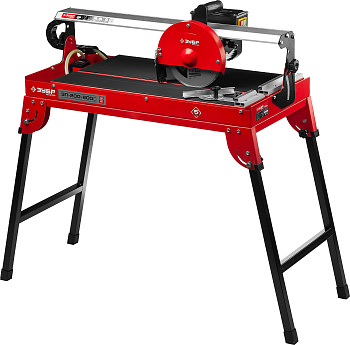 Электроплиткорез "Мастер", длина реза 620 мм, диск 200 мм, глубина реза 90°-35мм/45°-25мм, стол 690х385 мм, 800Вт ЗУБР