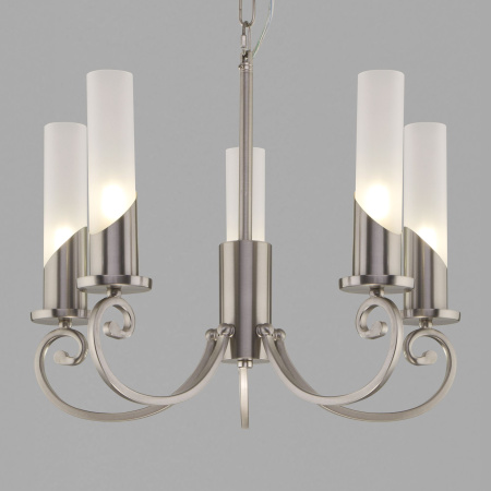 Классическая подвесная люстра 5*E14 60Вт никель IP20 Banci (60117/5 никель) Eurosvet