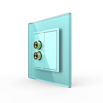 Розетка акустическая SOUND Зеленая Livolo