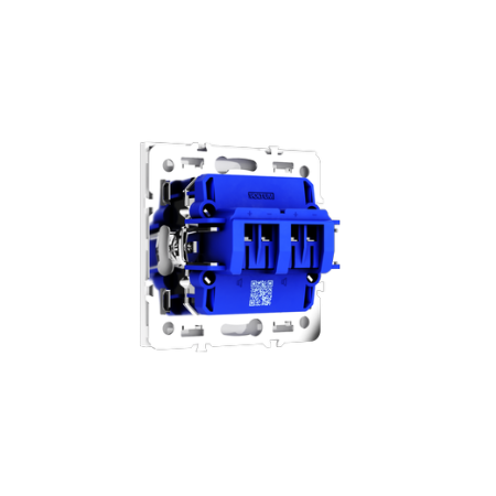 Розетка акустическая встраиваемая Voltum S70 4-местная, (белый глянцевый)